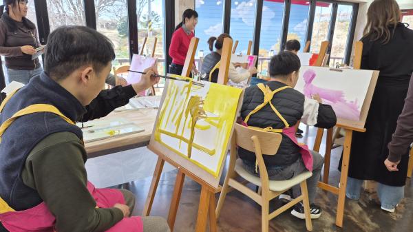 장애인 평생학습도시"지적장애인을 위한 추상수채화"