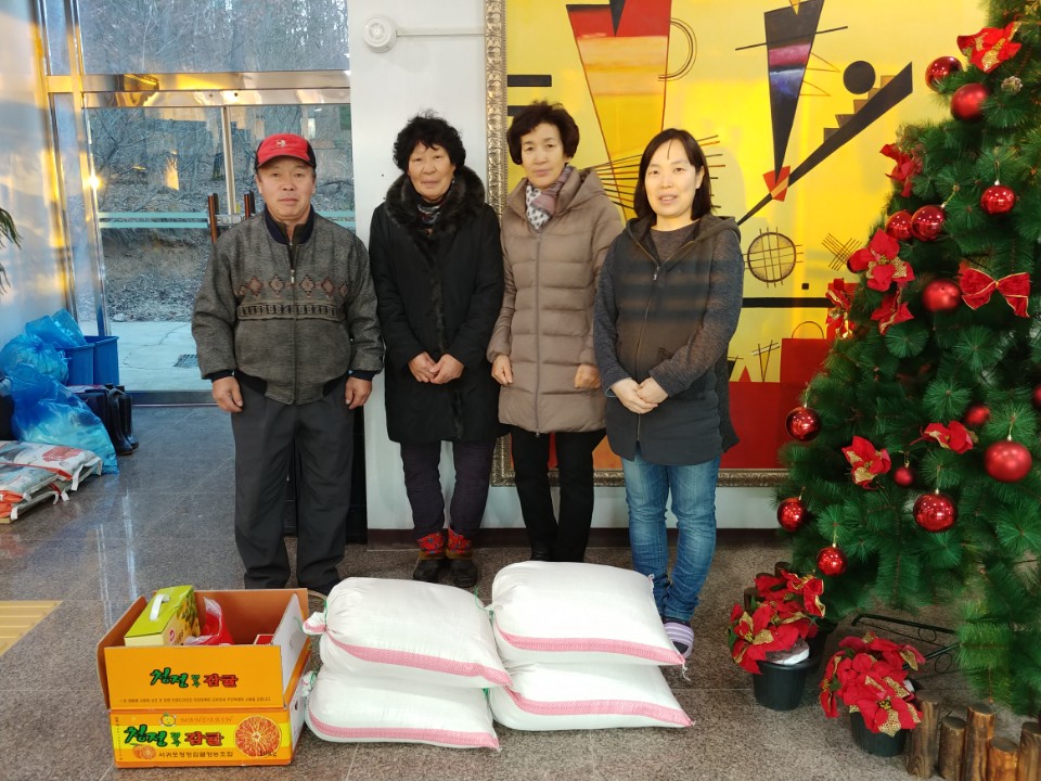 장산교회에서 방문(김정화/안태기씨 어머님)